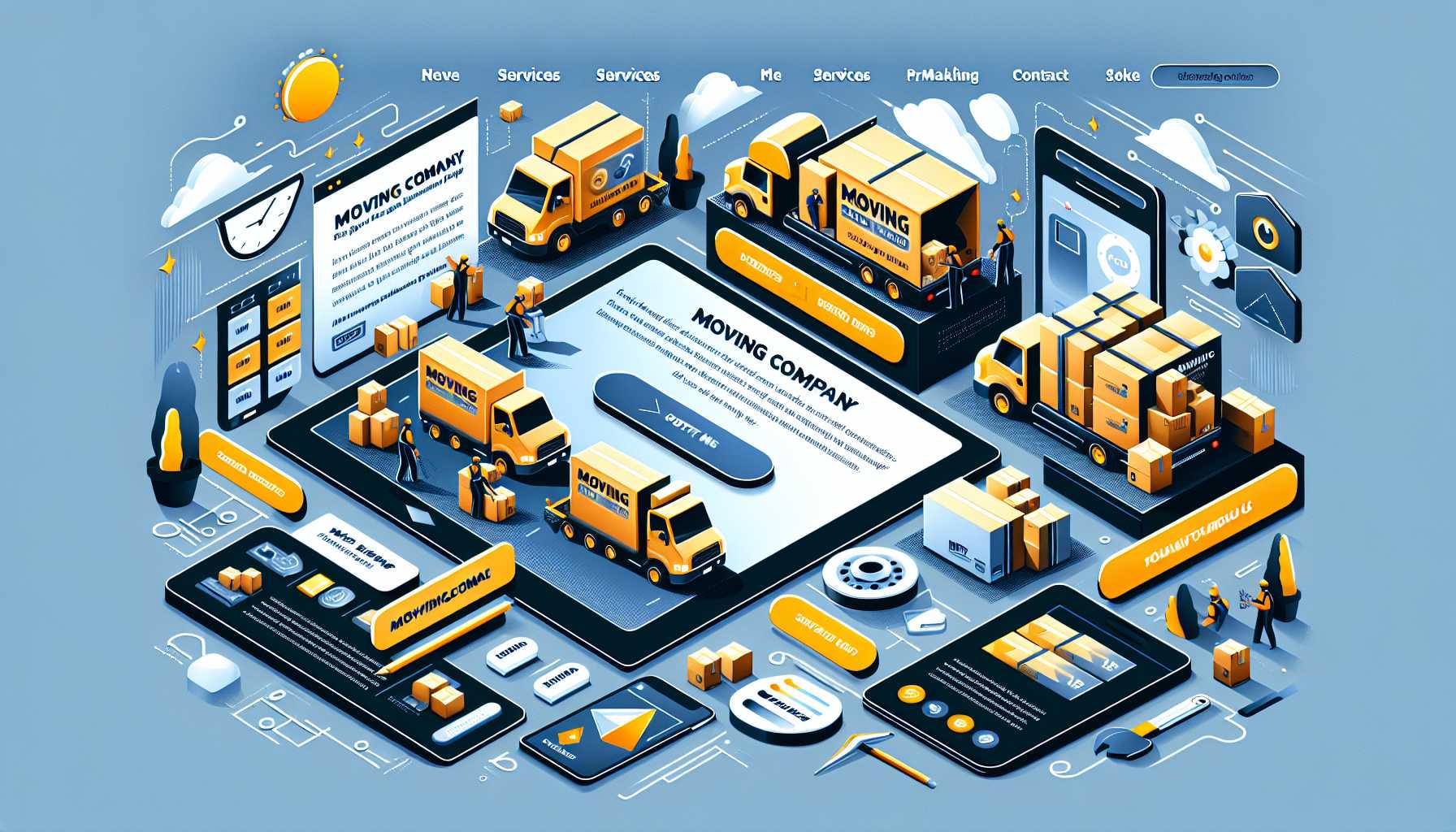 בניית אתר חברת הובלות