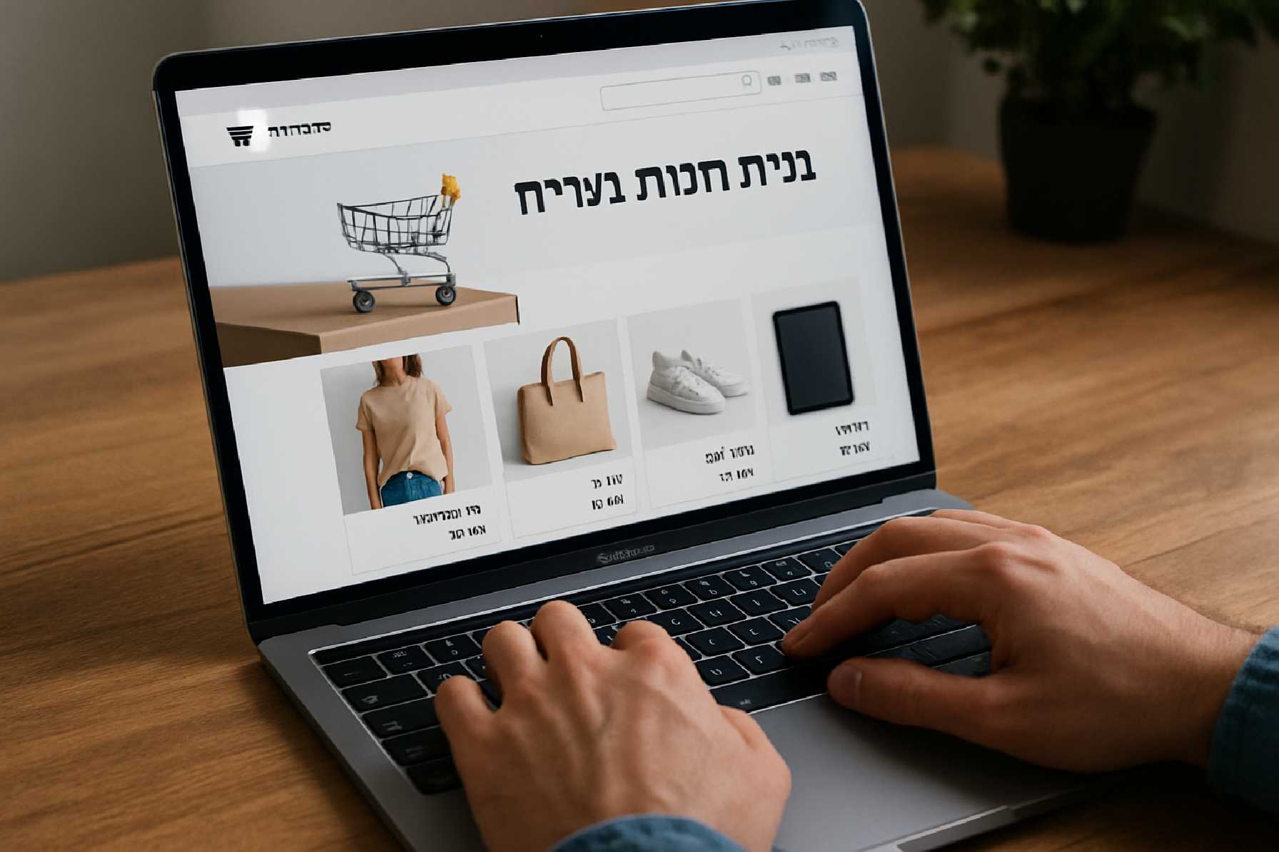 בניית אתר חנות בעברית