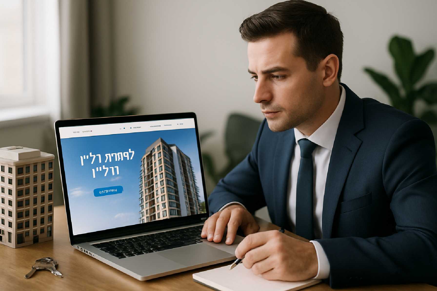 בניית אתר לחברת נדל״ן