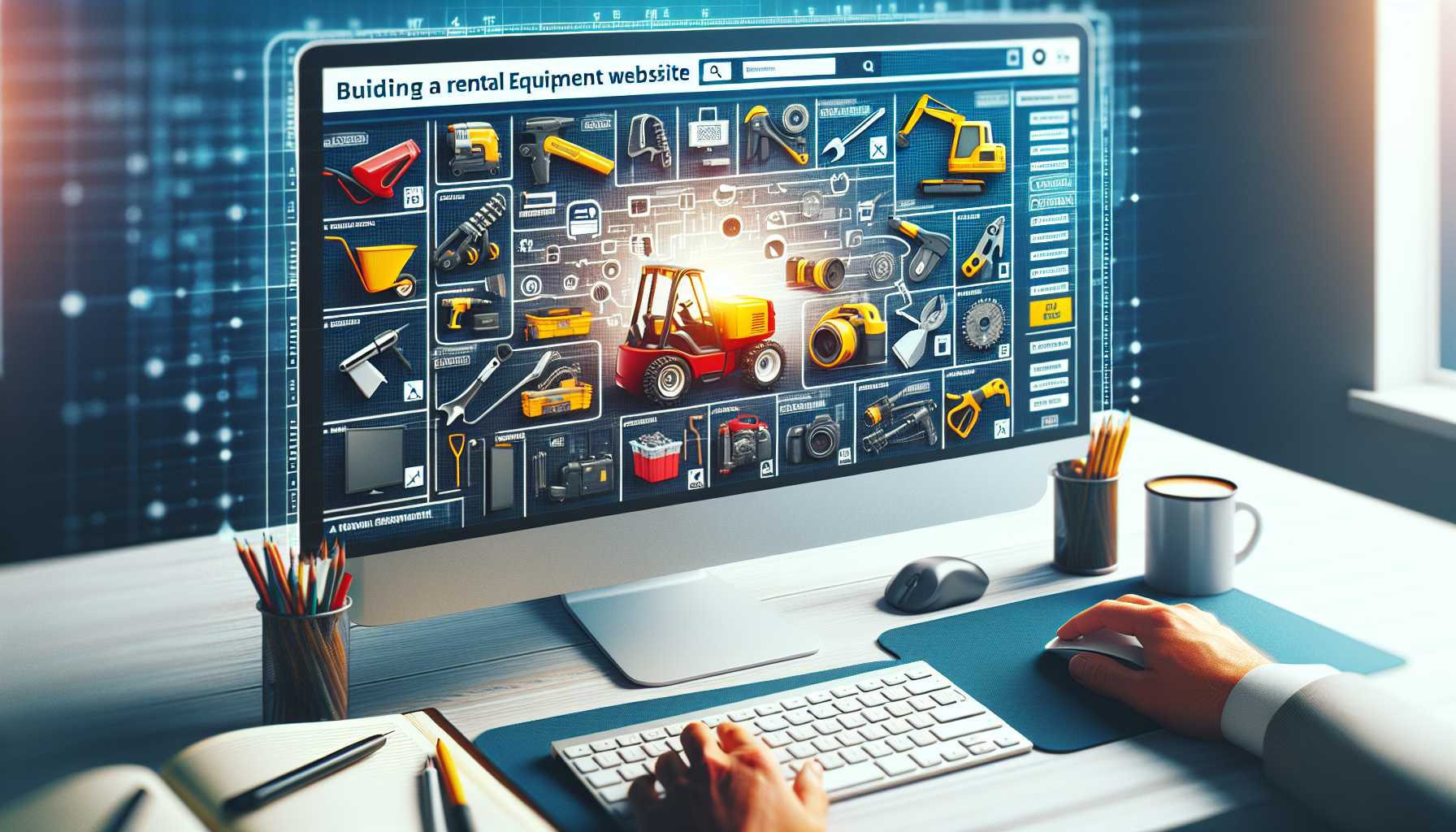 בניית אתר השכרת ציוד