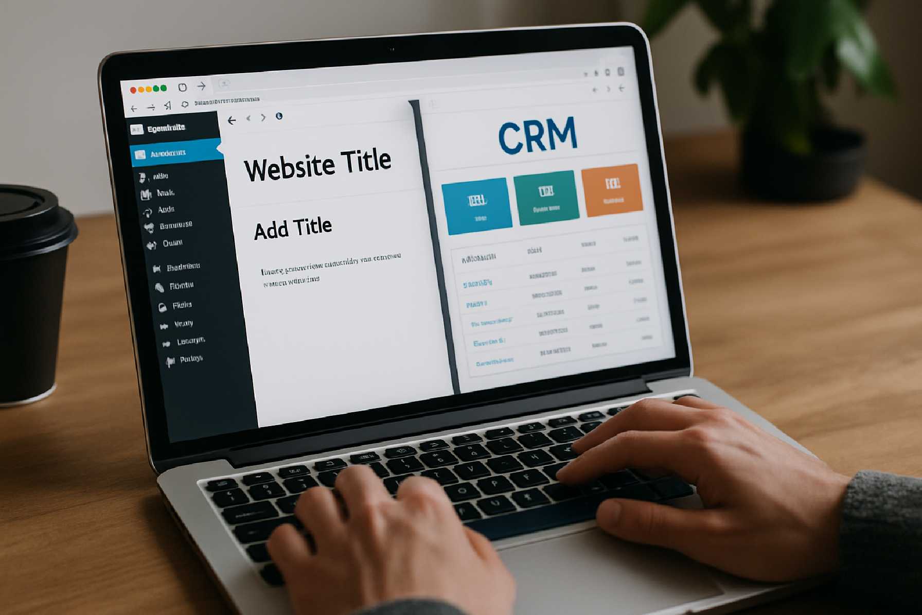 בניית אתר וורדפרס עם CRM